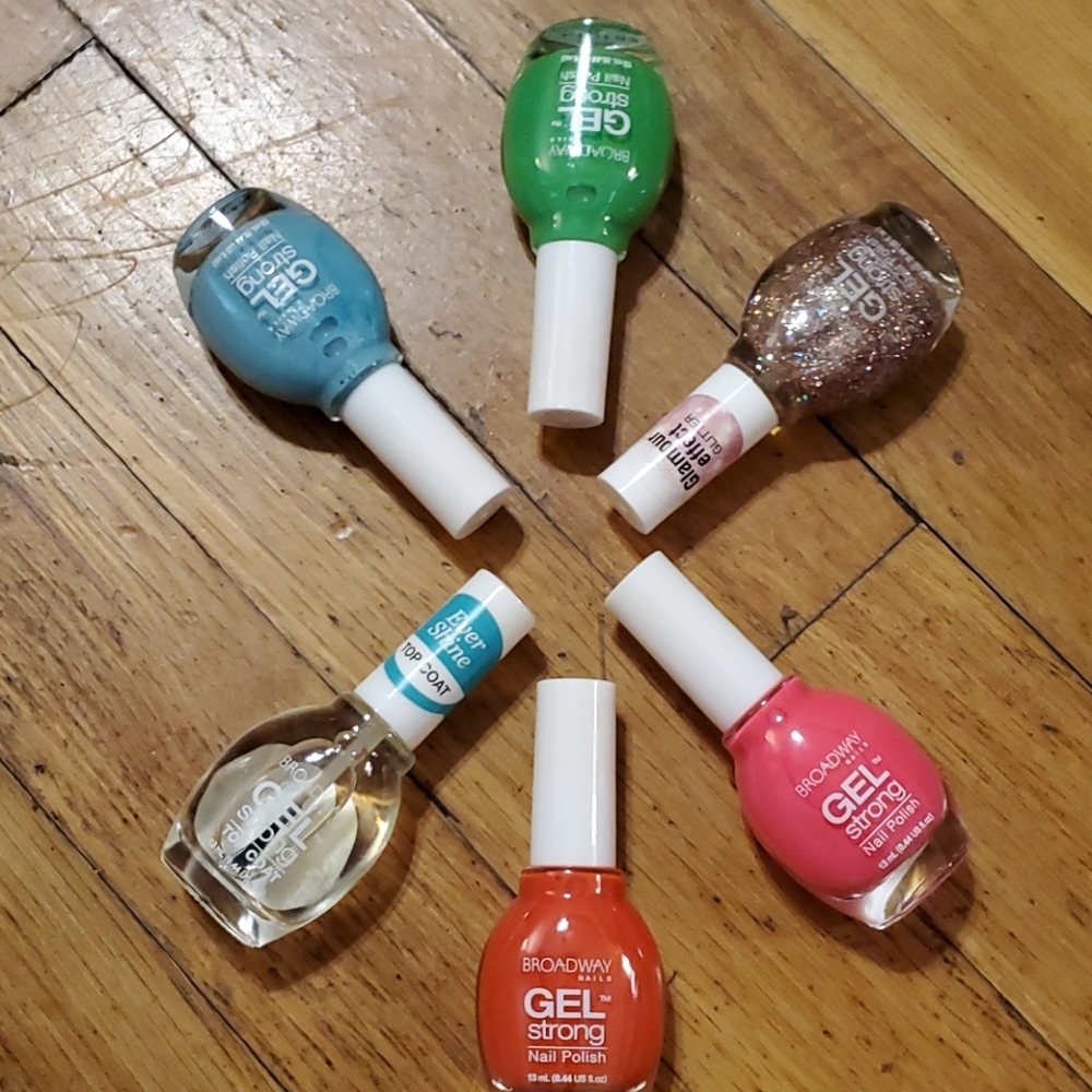Manicure time broadway gel stong bundle lot of 6